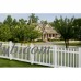 Wam Bam Premium Classic Picket Vinyl Fence with Post and Cap - 4 ft.   